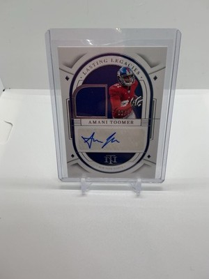 2023 Panini National Treasures - Lasting Legacies Amani Toomer #LLE-ATO /99 (AU,