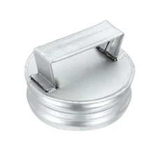 4 Inch Galvanized Steel Duct End Cap Metal Tee Cap with Handle
