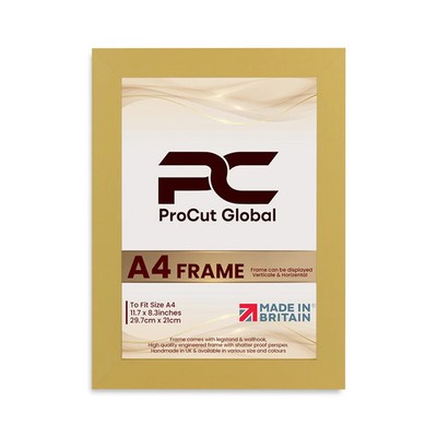 PROCUT Modern A1 A2 A3 A4 A5 Matt Gelb Bilderrahmen Posterrahmen Fotorahmen