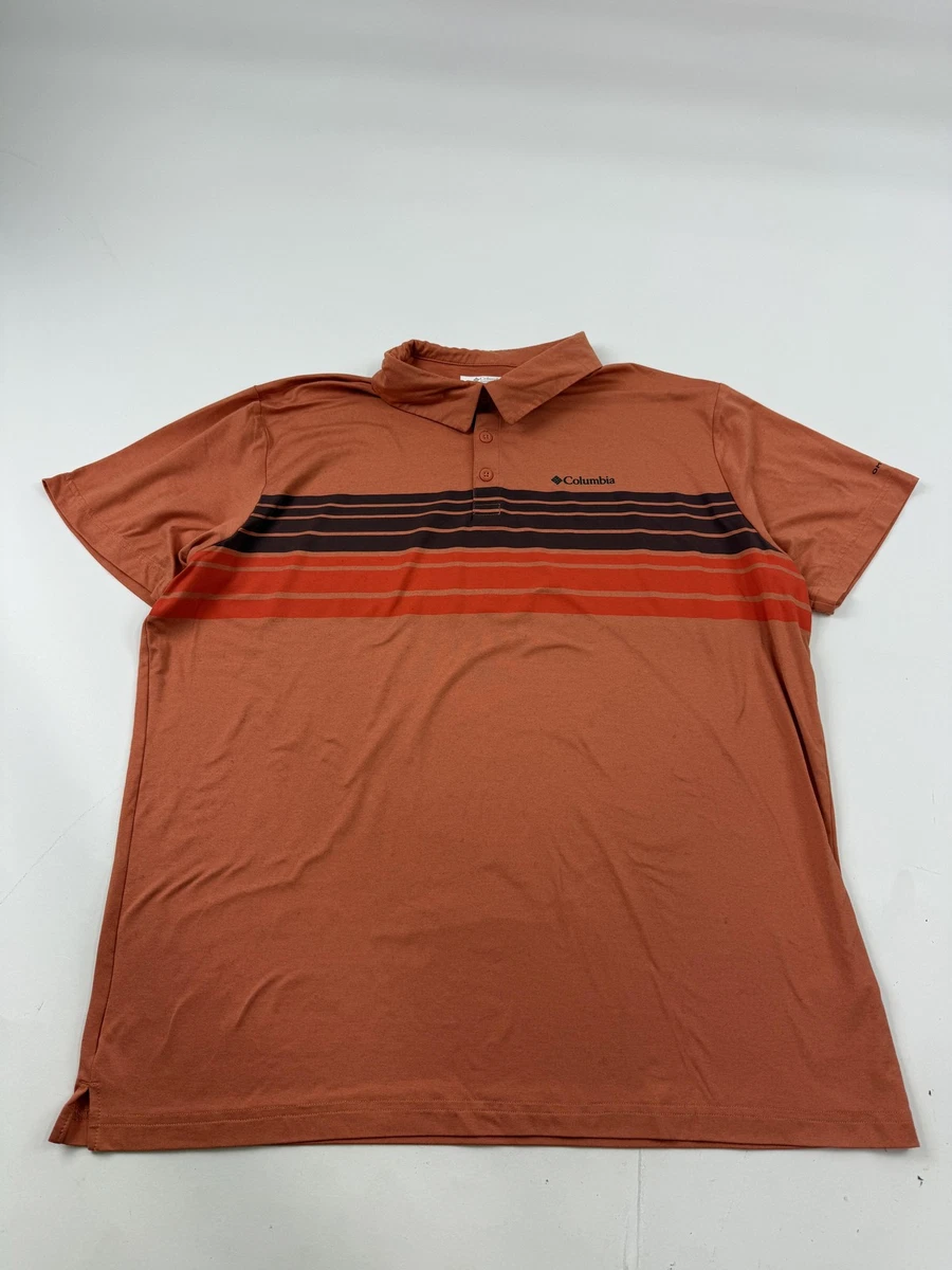Chemise Columbia PFG Omni Shade Homme Manches Courtes Orange - Taille XL - Occasion