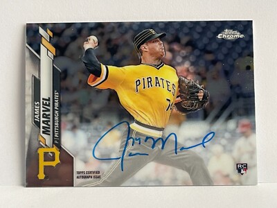 2020 Topps Chrome Rookie Card Auto James Marvel #RA-JMA Pittsburgh Pirates X