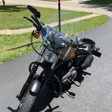 Clear 18"x16" Windshield Windscreen For Harley Sportster XL Iron 883 1200 48 72