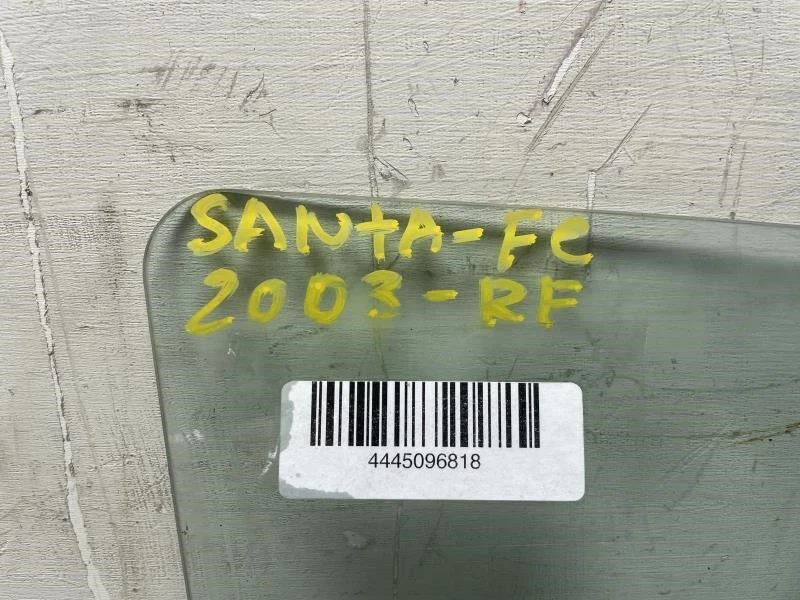 2003 HYUNDAI SANTA FE VIDRO DIANTEIRO DIREITO PORTA LATERAL DO PASSAGEIRO FABRICANTE DE EQUIPAMENTO ORIGINAL+ - Imagem 2 de 4