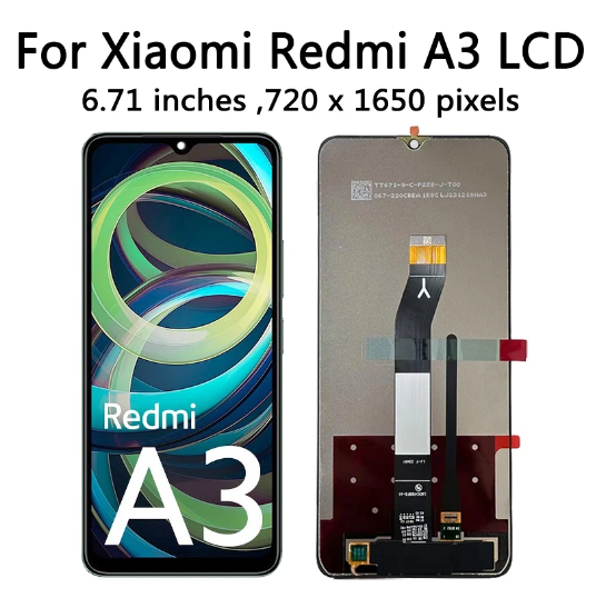 Xiaomi Redmi A3 LCD Touch Screen Digitizer Sensor Glass Replacement