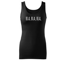 Women's fashion premium top shirt fitted blah blah-black & white-new