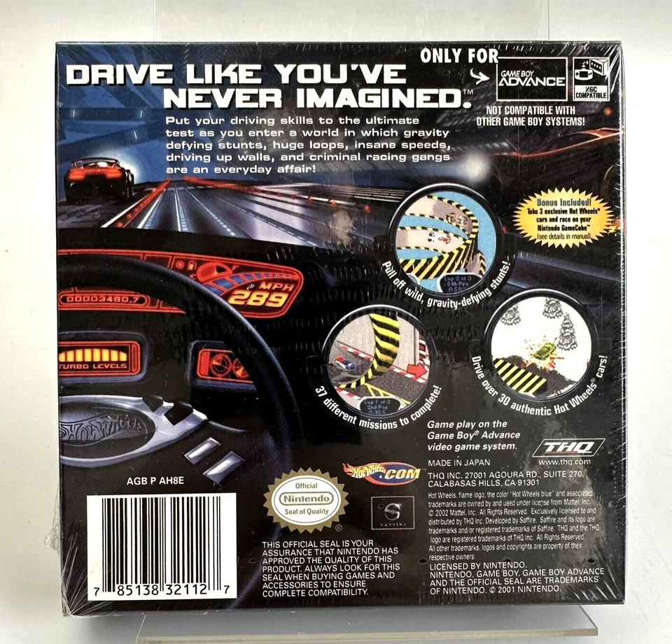 GBA Hot Wheels Velocity X, New And Factory Sealed - Image 2 of 4