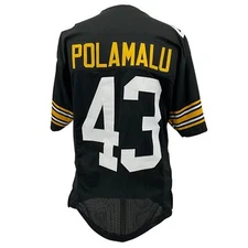 Troy Polamalu Jersey Old Number Black Pittsburgh | S-5XL Custom Unsigned Sewn