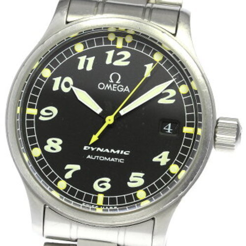 Omega Dynamic 5200.50 Date Automatic Men’s Watch Stainless Steel Black Dial Used - Picture 2 of 7