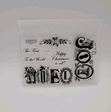 CTMH Noel Acrylic Stamp Set - C1598 NEW Retired Close To My Heart