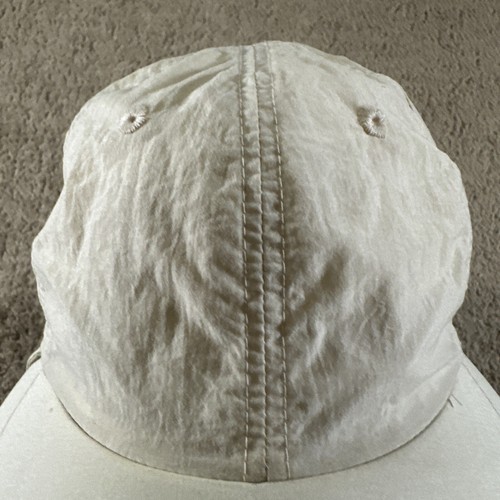 VTG Columbia Hat Cap Adult White Adjustable Wide Brim Neck Cover - Picture 5 of 10