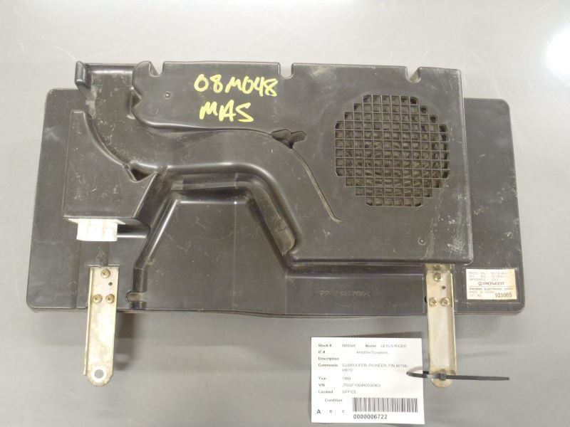 Subwoofer Speaker Pioneer Fits 1999-2003 Lexus RX300 14739