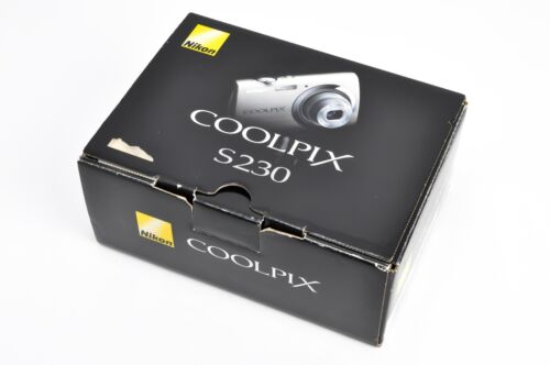 *Not made in China* Nikon COOLPIX S230 10.0MP Silver Digital Camera w/SD, Charge - Picture 22 of 22