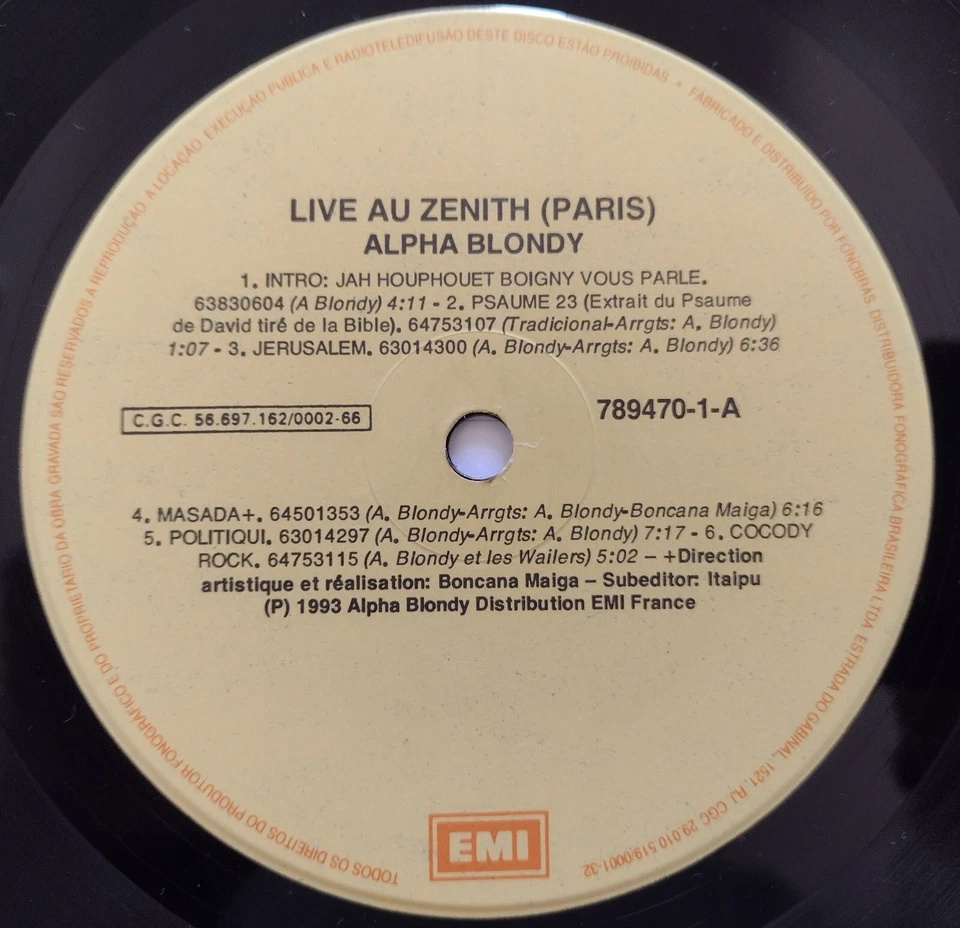 Alpha Blondy Live Au Zenity Brazil Foto 2 de 3