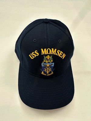 The Corps USS Momsen DDG 92 Logo Blue Baseball Cap Hat One Size