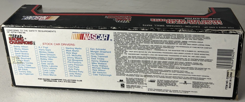 1992 Racing Champions Ernie Irvan Kodak Gold Team Transporter 1:64 Die Cast - Image 2 of 4