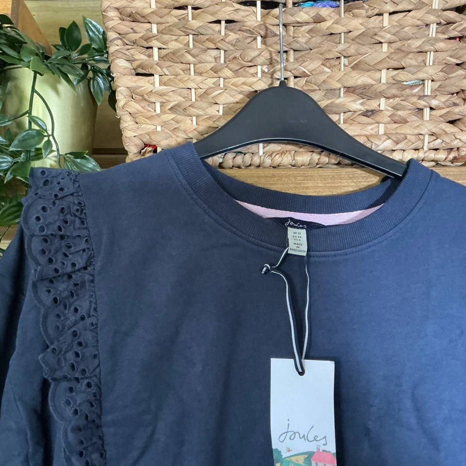Sudadera Joules Susie Azul Marino Francés Cuello Redondo Talla 12 Foto 2 de 4