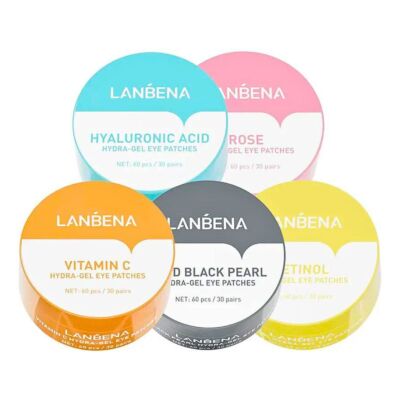 Unter den Augen Hydrogel Vit C, Hyaluronic & Retinol Maske Patches dunkle kreisförmige Falten