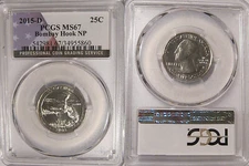 2015 D Bombay Hook NP Quarter 25c PCGS MS67
