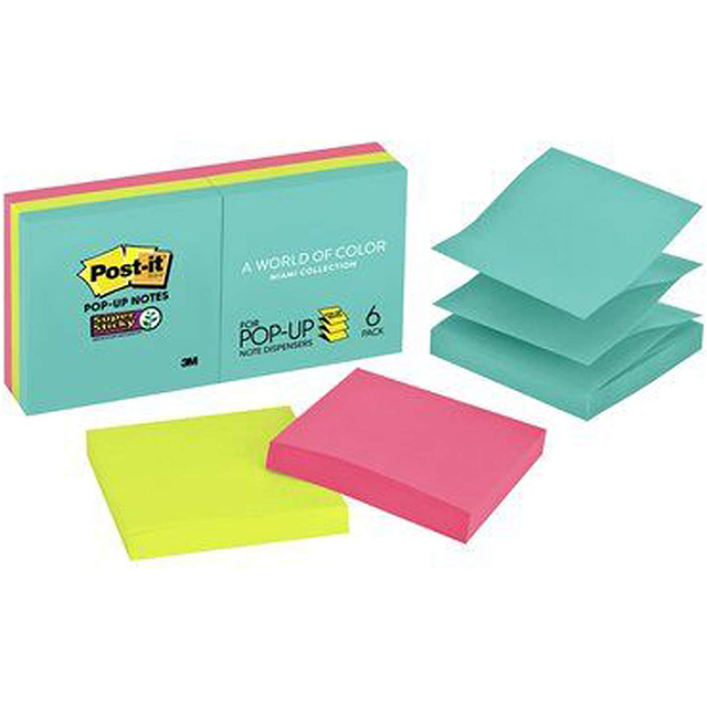 Postit Popup Notes 3x3 Assorted Colors 15d for sale online eBay