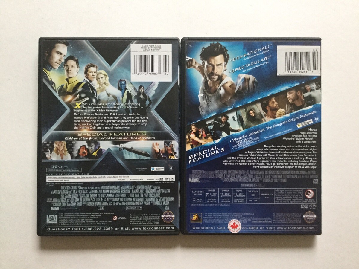 X-Men First Class X-Men Origins Wolverine Dvd Movies | eBay
