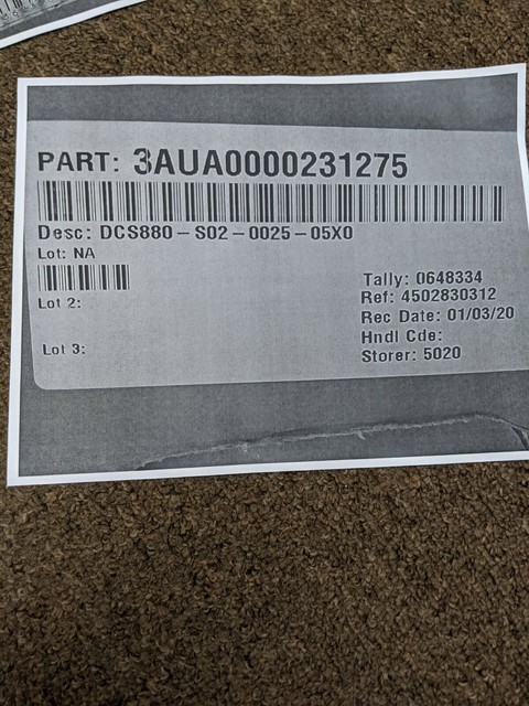 ABB DCS880-S02-0025-05X0 REGEN, 15HP, LD, 24A, 525V, H1 FRAME | eBay