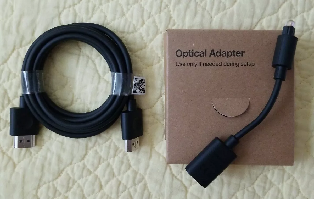 Genuine Sonos ARC HDMI cable and Optical Adapter. Free Shipping.