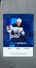 2020-21 UD Credentials Debut Ticket Access Blue #126 Philip Broberg /99