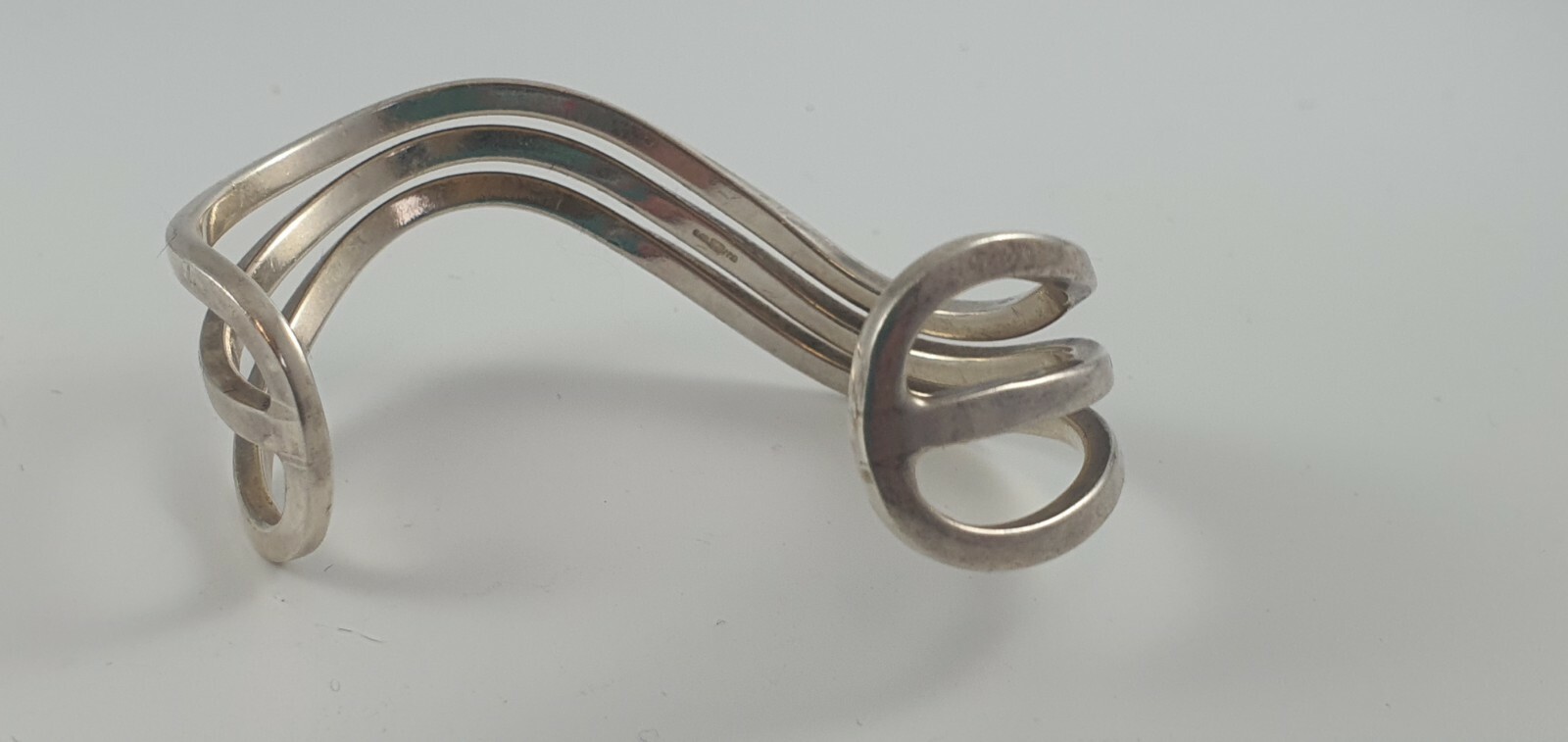 Photo 3 of Sterling Silver bracelet by taxco mexico TS-102 - 3 Row Twist 31g ~ 6.5", B19