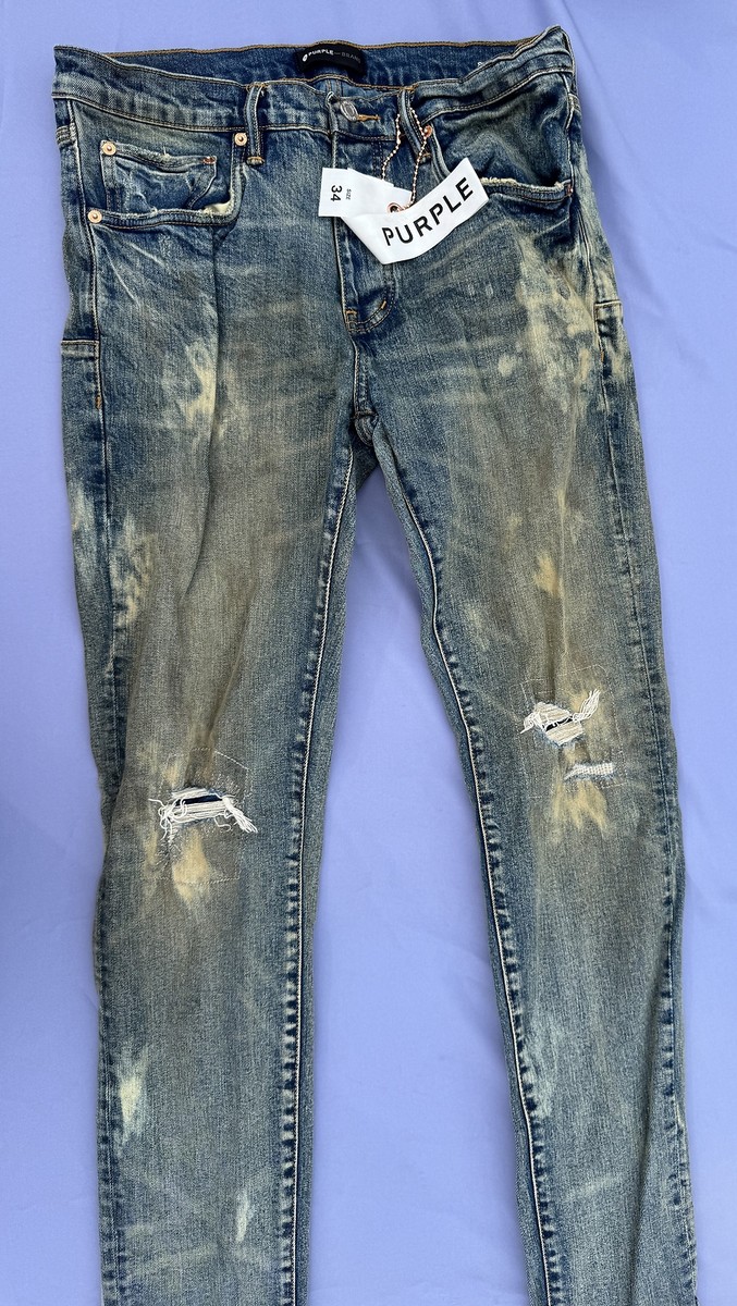 Purple Brand P001 Slim Fit Low Rise with Slim Leg Distressed Purple Brand P001 Slim Fit Low Rise with Slim Leg Distressed