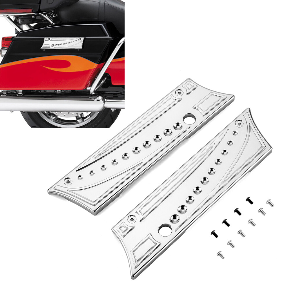 KaTur nero bisaccia Lid Lifters kit con maniglie per Harley Touring Road King Glide 2014 – 2017