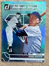 2023 Donruss Diamond Kings Carolina Blue Holo #9 Duke Snider Los Angeles Dodgers