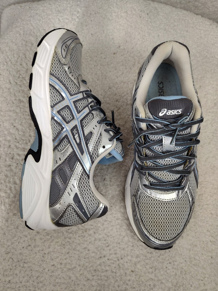 Asics Gel Strike T1G8N Women Sneakers 9 Gray Fabric Lace Up