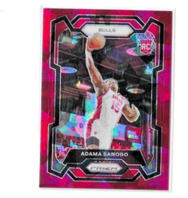 Adama Sanogo 2023-24 Panini Prizm Red Ice Prizm Refractor Rookie