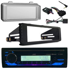 JVC Bluetooth USB Radio, Cover, Handlebar Control, Dash Kit Harley 1998-2013 