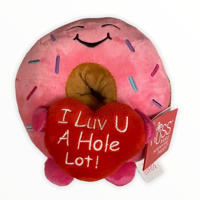 Russ Donut Plush I Luv You A Hole Lot Valentineâs Day 2021 Pillow Tik Tok CVS | eBay