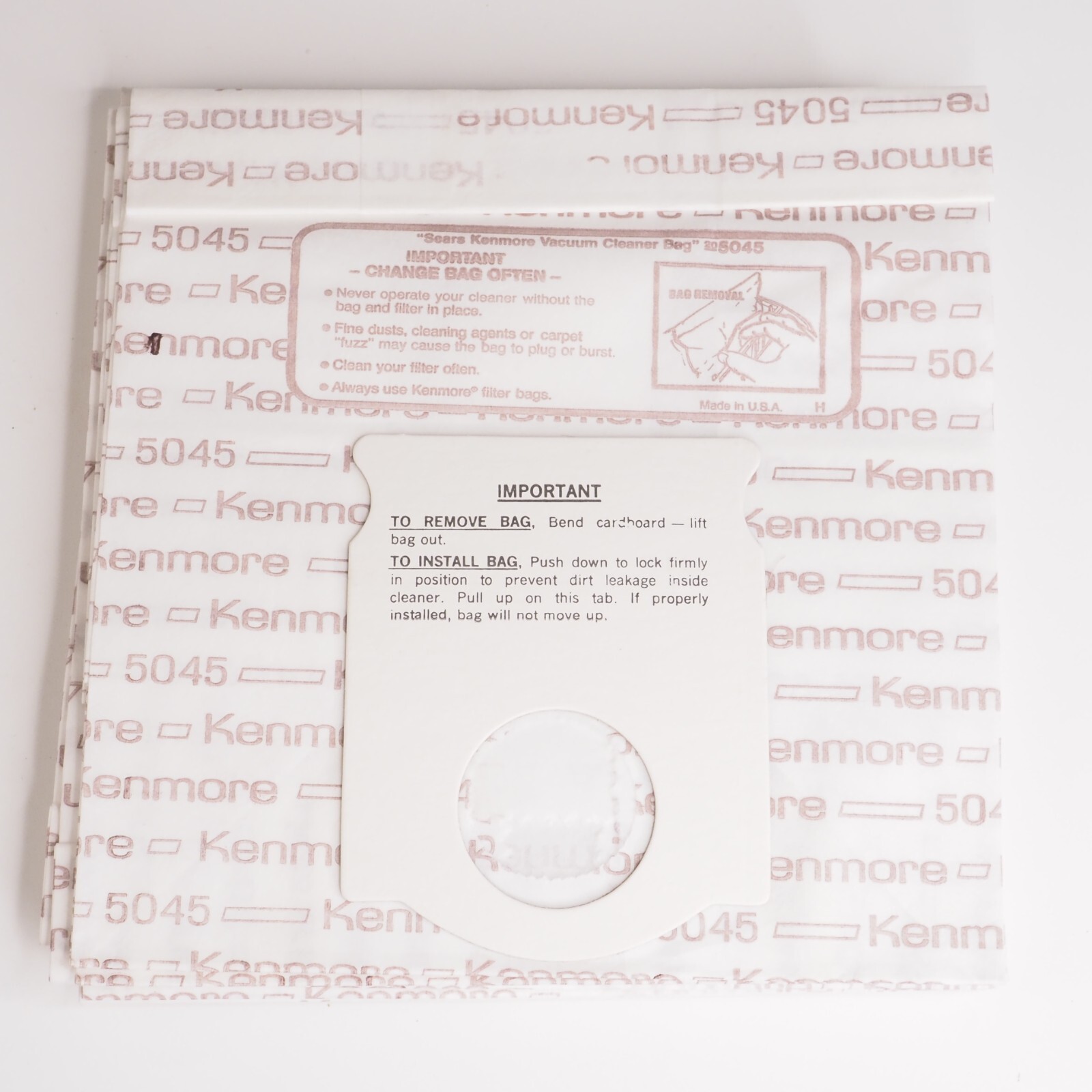 7 Bags Kenmore 5045 2050455 Vacuum Cleaner Bags Sears Canister