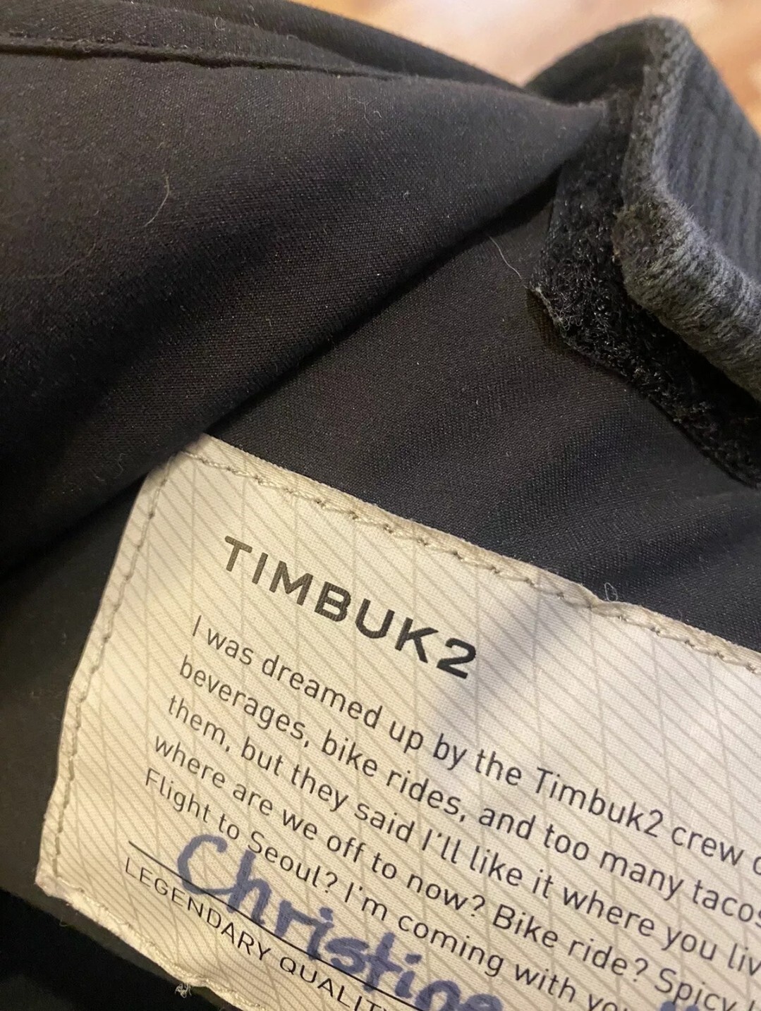 Timbuk2 Button Backpack Soft Shell Polyester Gray… - image 6