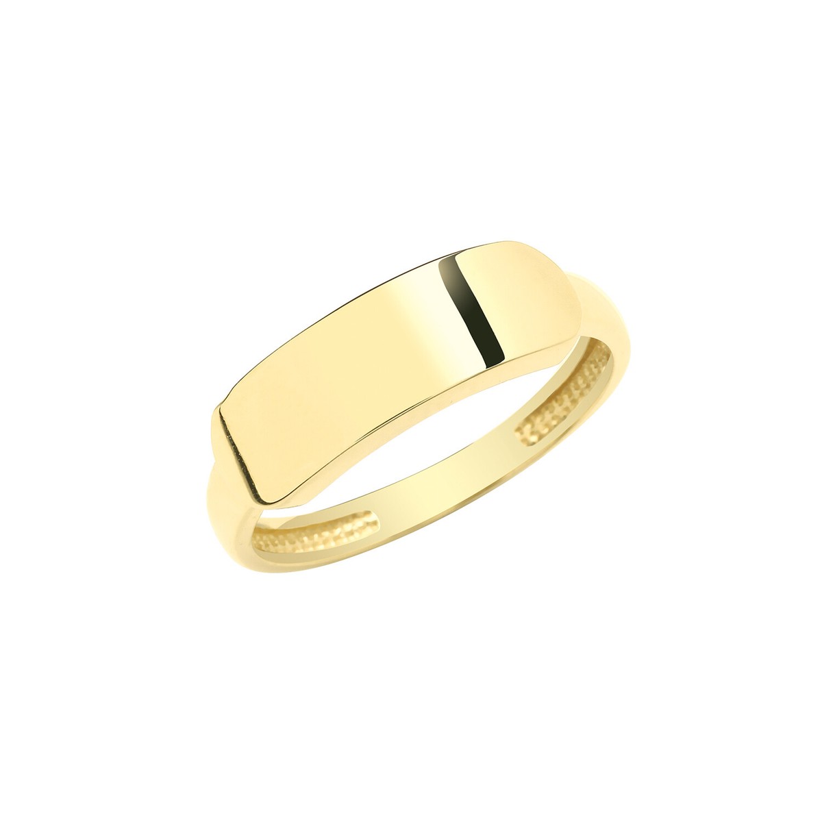 Signet Sovereign Ring 9ct Carat Yellow Gold Ladies UK