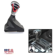 Automatic Gear Shift Knob Gearbox Handle Cover For Audi A6 A5 A4 A3 Q5 2006-11 