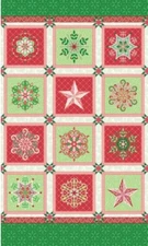 Benartex - Winter Holiday Jewels - Snowflakes Quilting and Crafting Fabric Panel