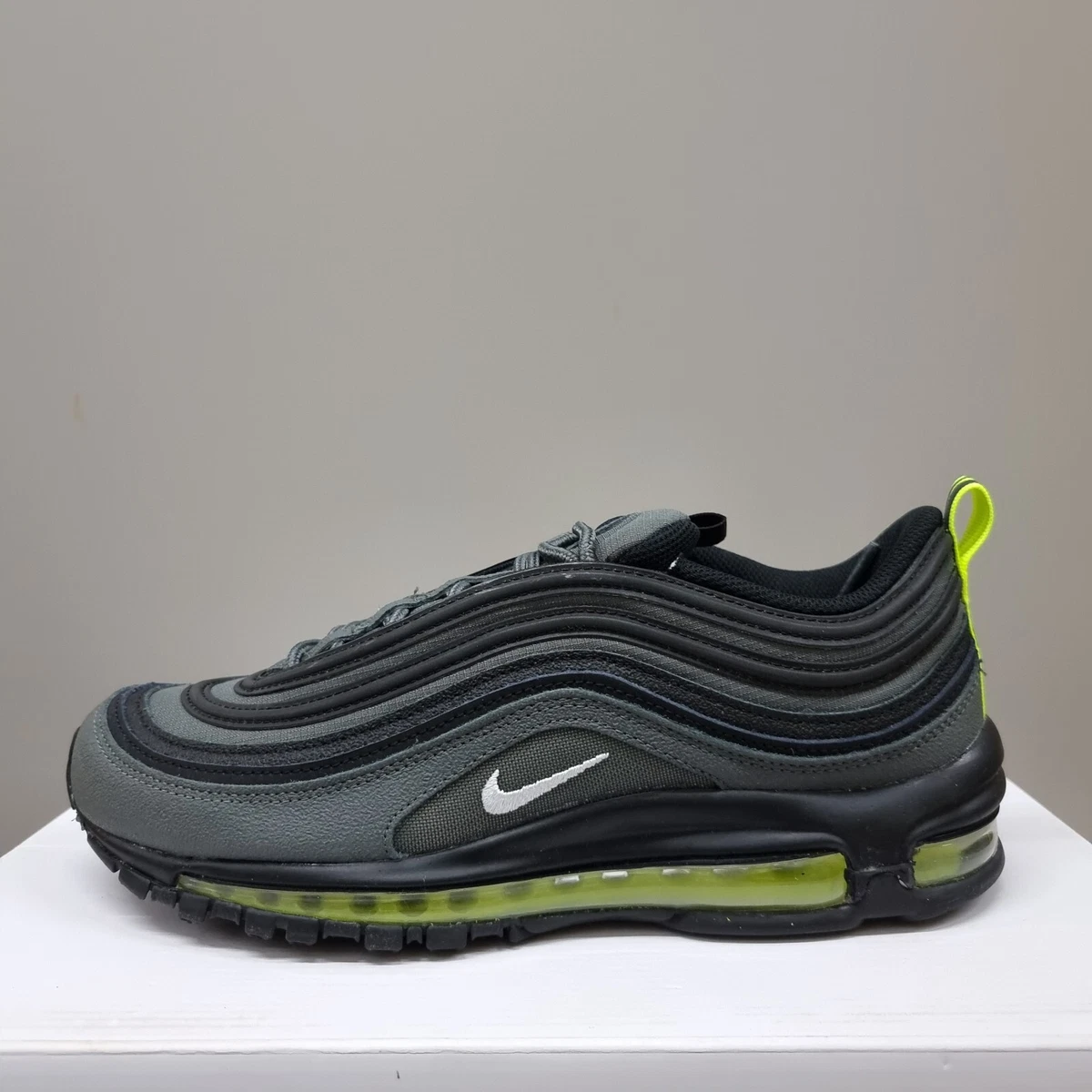 Lime green black and white air max 97 cheap