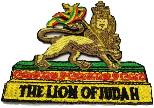 Haile Selassie Afrika Löwe von Juda bestickt Nähen Aufbügeln Patch Äthiopien Flagge - Bild 6 von 11