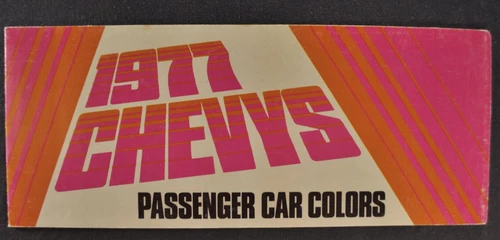 1977 Chevrolet Paint Colors Brochure Camaro Caprice Monte Carlo Nova Wagon