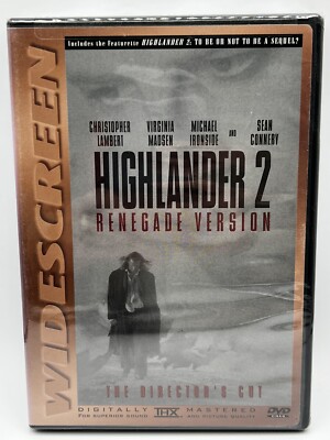 Highlander 2 II DVD Renegade Version - Christopher Lamber, Sean Connery NEW