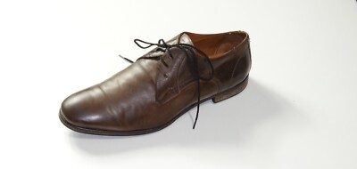 John Varvatos Hand Made Leather Derby Shoes in Brown Size  display picture 2