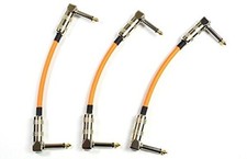 CANARE GS-6 Orange 15cm L-L type patch cable 3 pcs set  PA-233 Made in Japan NEW