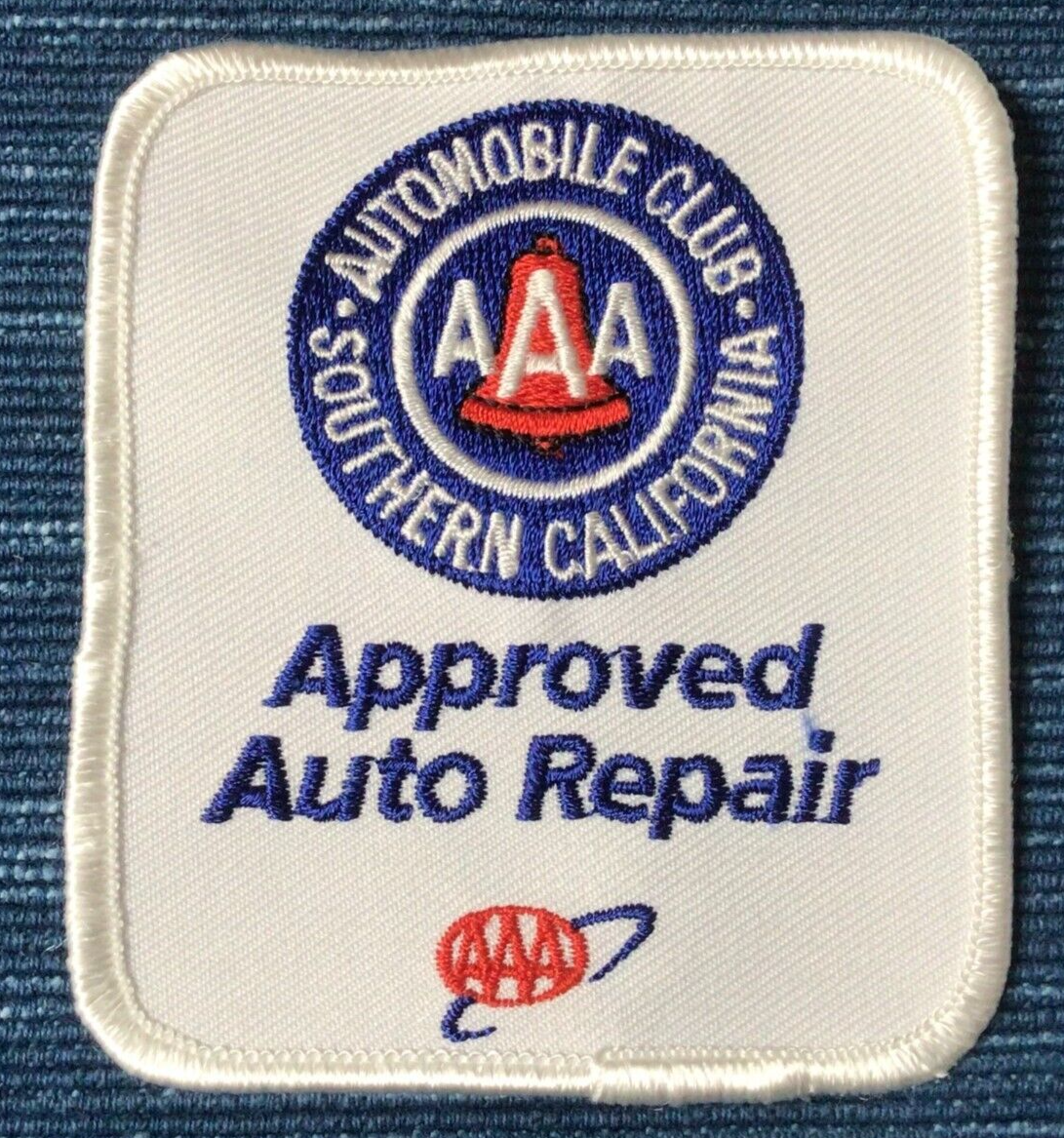 Vtg AAA Roadside Assistance California Automobile Club Patch Auto