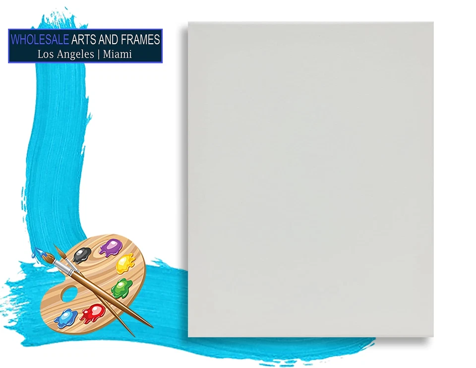 Lona de algodón estirada para artista de 3/4" 8x10 11x14 16x20 18x24 24x36 30x40+OFERTA AHORA Foto 2 de 4