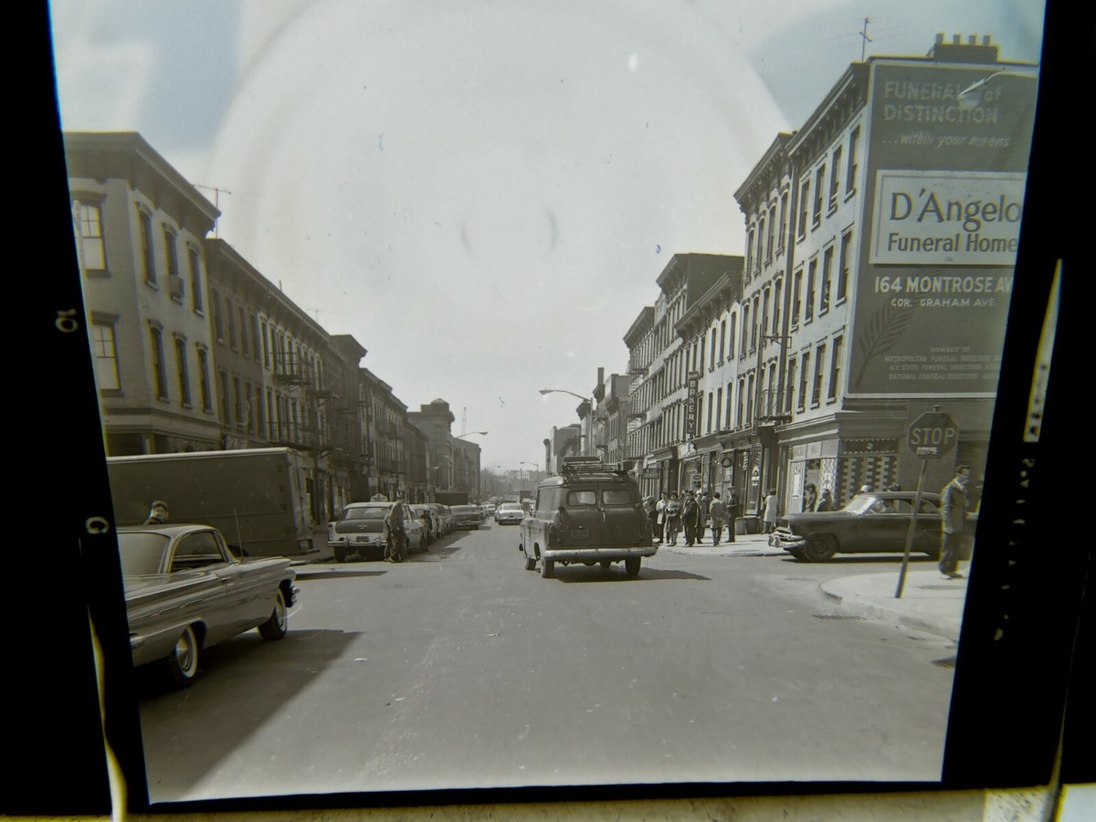 Orig 1963 Johnson Av Humboldt Williamsburg Brooklyn NYC Photo Negative