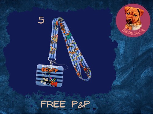 Disney Classics Lanyard Work School ID Card Holder Neck Strap Mickey Mouse Phone - Picture 17 of 56